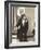 Grinning Monkey in Tuxedo-null-Framed Photo