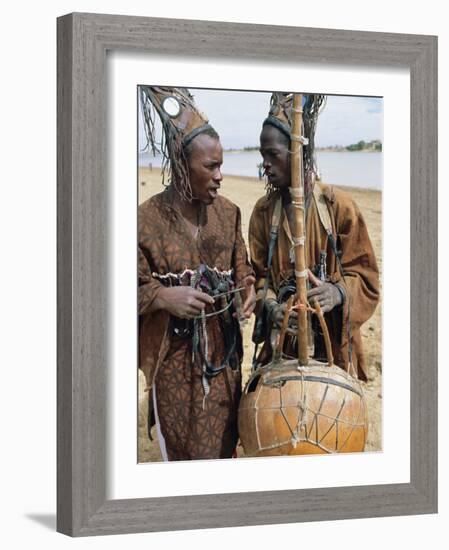 Griots, Traditional Musicians, Sofara, Mali, Africa-Bruno Morandi-Framed Photographic Print