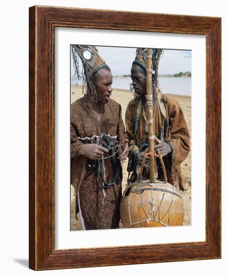 Griots, Traditional Musicians, Sofara, Mali, Africa-Bruno Morandi-Framed Photographic Print