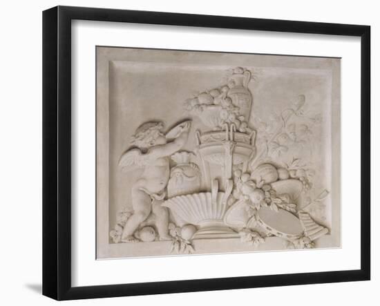 Grisaille en trompe-l'oeil imitant un bas-relief (d'une série de six), dessus de porte-Piat Joseph Sauvage-Framed Giclee Print