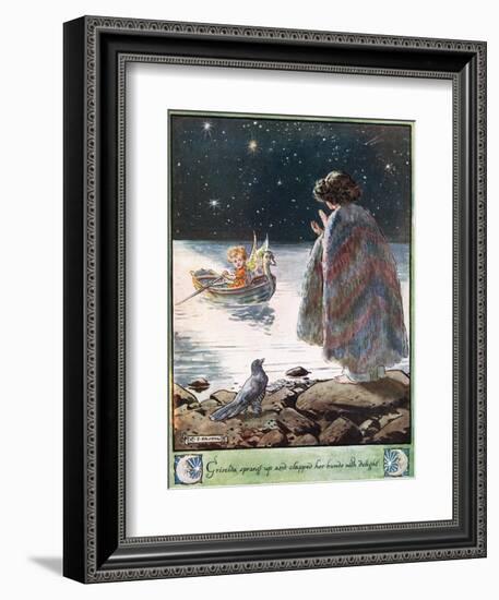 Griselda Sprang Up and Clapped Her Hands with Delight, Illustration from 'T-Charles Edmund Brock-Framed Giclee Print