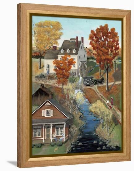 Grist Mill in Fall-Bob Fair-Framed Premier Image Canvas