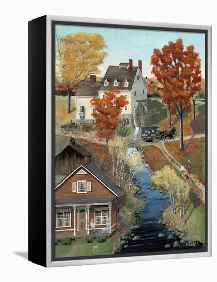 Grist Mill in Fall-Bob Fair-Framed Premier Image Canvas