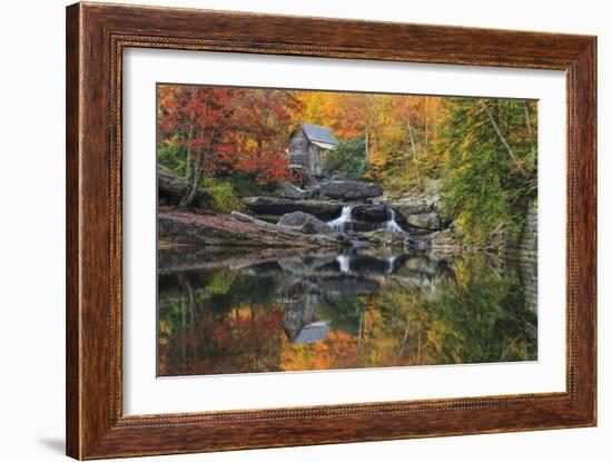 Grist Mill In The Fall-Galloimages Online-Framed Photographic Print