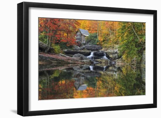 Grist Mill In The Fall-Galloimages Online-Framed Photographic Print