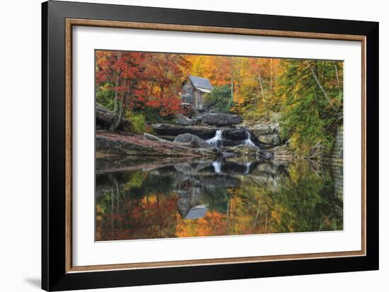 Grist Mill In The Fall-Galloimages Online-Framed Photographic Print