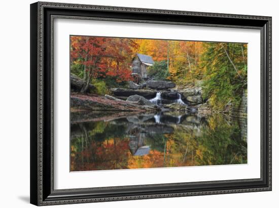 Grist Mill In The Fall-Galloimages Online-Framed Photographic Print