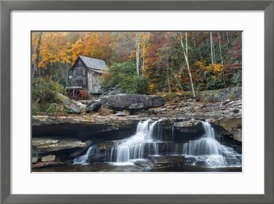 Grist Mill On Glade Creek At Babcock State Park West Virginia Usa Photographic Print Chuck Haney Art Com