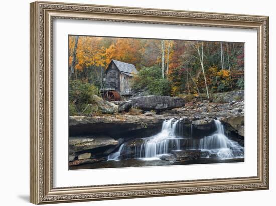 Grist Mill on GladeCreek at Babcock State Park, West Virginia, USA-Chuck Haney-Framed Photographic Print