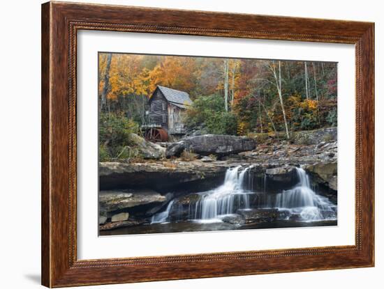 Grist Mill on GladeCreek at Babcock State Park, West Virginia, USA-Chuck Haney-Framed Photographic Print