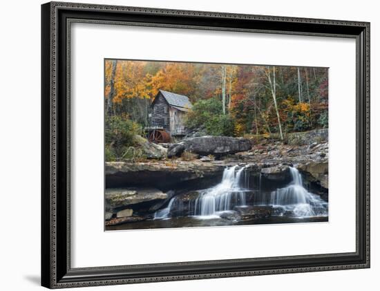 Grist Mill on GladeCreek at Babcock State Park, West Virginia, USA-Chuck Haney-Framed Photographic Print