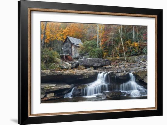 Grist Mill on GladeCreek at Babcock State Park, West Virginia, USA-Chuck Haney-Framed Photographic Print