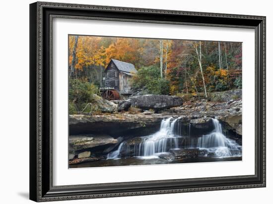 Grist Mill on GladeCreek at Babcock State Park, West Virginia, USA-Chuck Haney-Framed Photographic Print