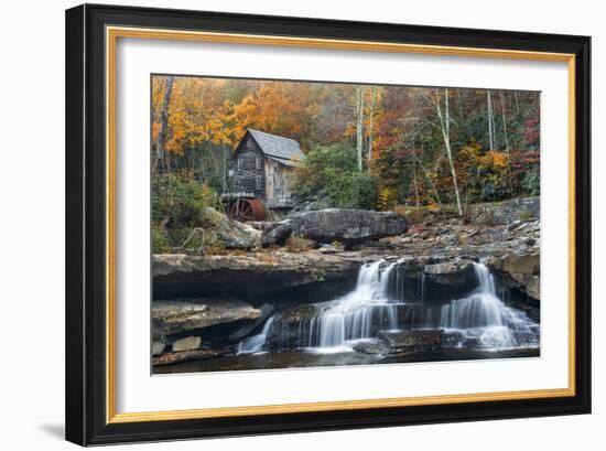 Grist Mill on GladeCreek at Babcock State Park, West Virginia, USA-Chuck Haney-Framed Photographic Print