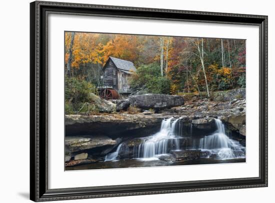 Grist Mill on GladeCreek at Babcock State Park, West Virginia, USA-Chuck Haney-Framed Photographic Print