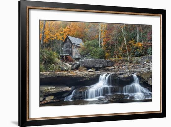 Grist Mill on GladeCreek at Babcock State Park, West Virginia, USA-Chuck Haney-Framed Photographic Print