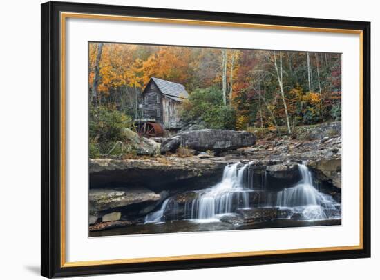 Grist Mill on GladeCreek at Babcock State Park, West Virginia, USA-Chuck Haney-Framed Photographic Print