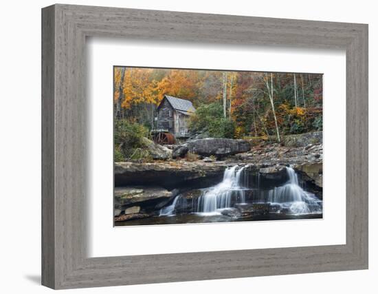 Grist Mill on GladeCreek at Babcock State Park, West Virginia, USA-Chuck Haney-Framed Photographic Print