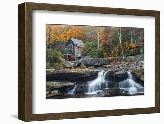 Grist Mill on GladeCreek at Babcock State Park, West Virginia, USA-Chuck Haney-Framed Photographic Print