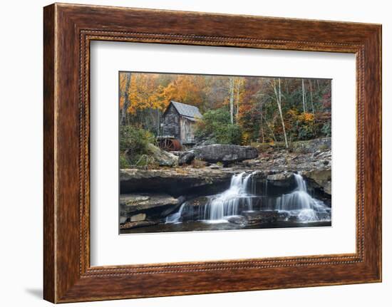 Grist Mill on GladeCreek at Babcock State Park, West Virginia, USA-Chuck Haney-Framed Photographic Print