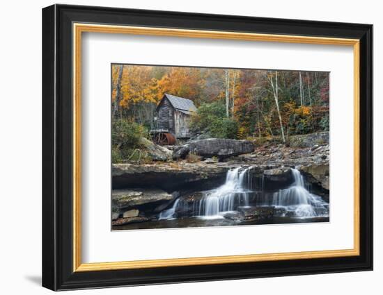 Grist Mill on GladeCreek at Babcock State Park, West Virginia, USA-Chuck Haney-Framed Photographic Print