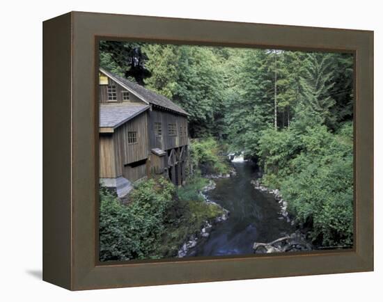 Grist Mill on Lewis River, Washington, USA-William Sutton-Framed Premier Image Canvas