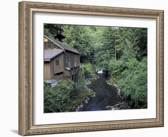 Grist Mill on Lewis River, Washington, USA-William Sutton-Framed Photographic Print