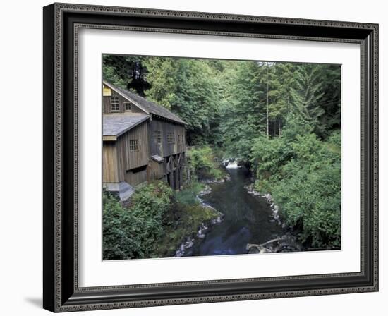 Grist Mill on Lewis River, Washington, USA-William Sutton-Framed Photographic Print