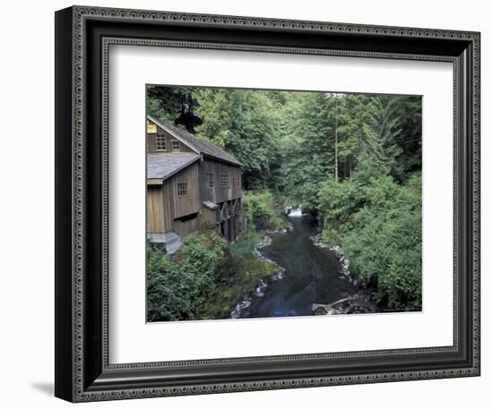 Grist Mill on Lewis River, Washington, USA-William Sutton-Framed Photographic Print