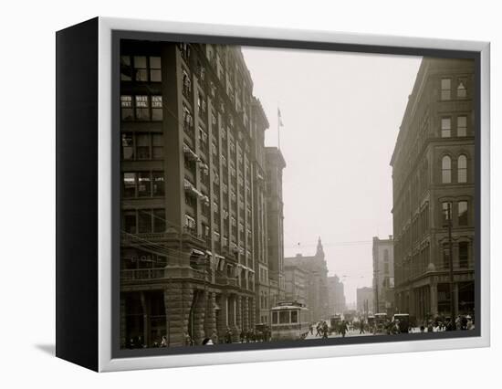 Griswold St., Detroit, Mich.-null-Framed Stretched Canvas
