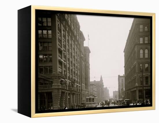 Griswold St., Detroit, Mich.-null-Framed Stretched Canvas