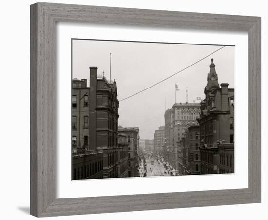 Griswold Street, Detroit, Mich.-null-Framed Photo