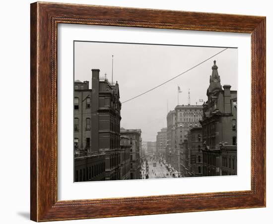 Griswold Street, Detroit, Mich.-null-Framed Photo