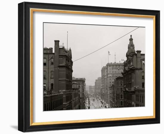 Griswold Street, Detroit, Mich.-null-Framed Photo