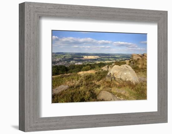 Gritstone Rocks at the Surprise View Overlooking Otley from the Chevin-Mark Sunderland-Framed Photographic Print