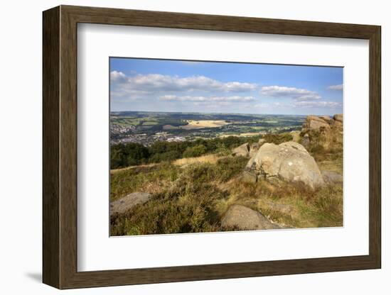 Gritstone Rocks at the Surprise View Overlooking Otley from the Chevin-Mark Sunderland-Framed Photographic Print