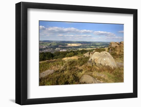 Gritstone Rocks at the Surprise View Overlooking Otley from the Chevin-Mark Sunderland-Framed Photographic Print