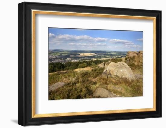 Gritstone Rocks at the Surprise View Overlooking Otley from the Chevin-Mark Sunderland-Framed Photographic Print