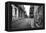 Gritty Black And White Image Of An Old Street In Havana-Kamira-Framed Premier Image Canvas