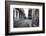 Gritty Black And White Image Of An Old Street In Havana-Kamira-Framed Photographic Print