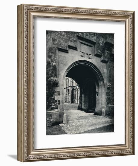 'Grizedale Hall, Lancashire: Archway in Tower to Porte-Cochere', c1911-Unknown-Framed Photographic Print