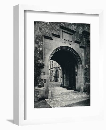 'Grizedale Hall, Lancashire: Archway in Tower to Porte-Cochere', c1911-Unknown-Framed Photographic Print