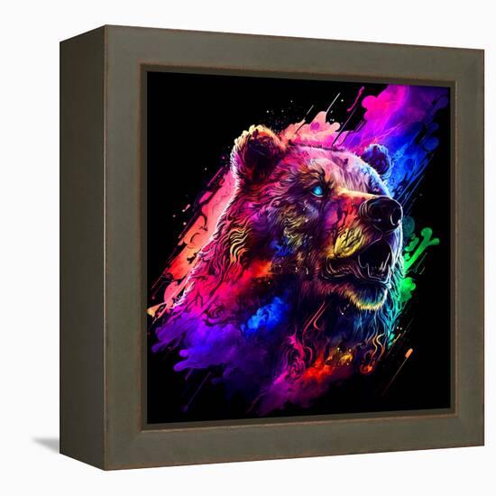 Grizzly 2-null-Framed Stretched Canvas