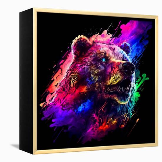 Grizzly 2-null-Framed Stretched Canvas