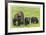 Grizzly With Cubs-Donald Paulson-Framed Giclee Print