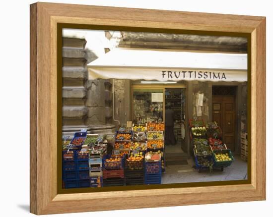 Grocery Store, Cortona, Tuscany, Italy, Euope-Angelo Cavalli-Framed Premier Image Canvas