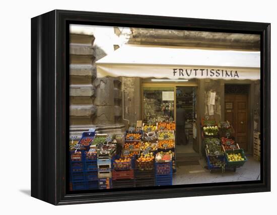 Grocery Store, Cortona, Tuscany, Italy, Euope-Angelo Cavalli-Framed Premier Image Canvas