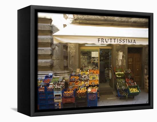Grocery Store, Cortona, Tuscany, Italy, Euope-Angelo Cavalli-Framed Premier Image Canvas