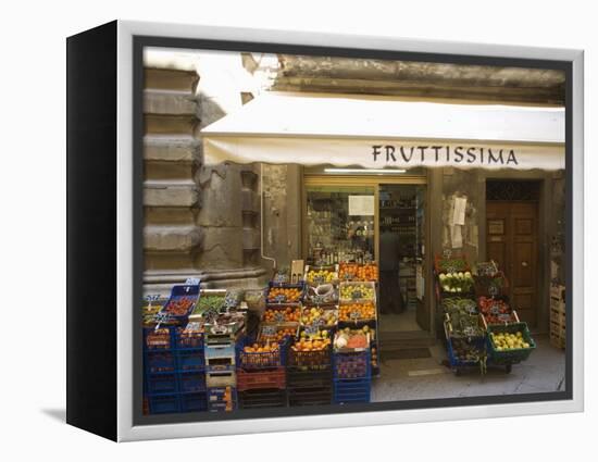 Grocery Store, Cortona, Tuscany, Italy, Euope-Angelo Cavalli-Framed Premier Image Canvas