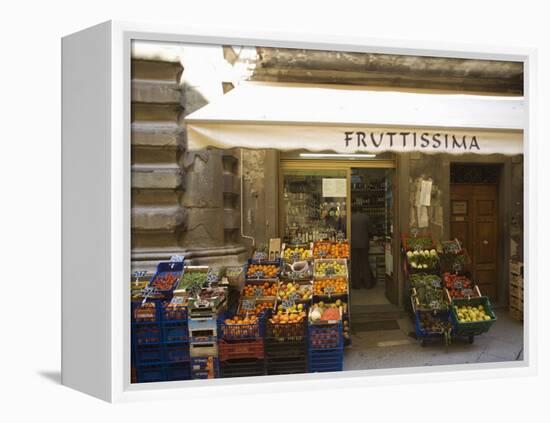 Grocery Store, Cortona, Tuscany, Italy, Euope-Angelo Cavalli-Framed Premier Image Canvas